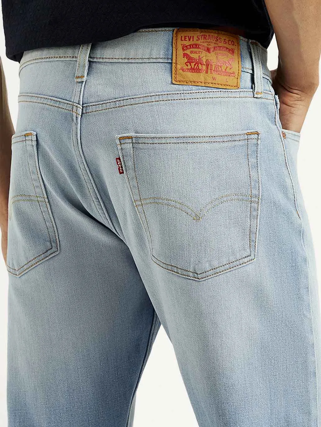 Men's 513 Slim Straight Fit Light-Blue Jeans