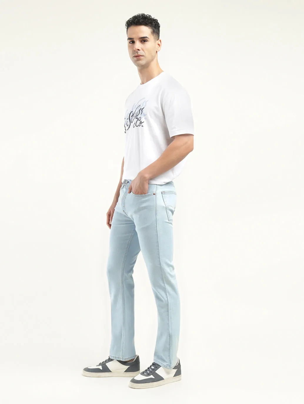 Men's 513 Slim Straight Fit Light Indigo Jeans