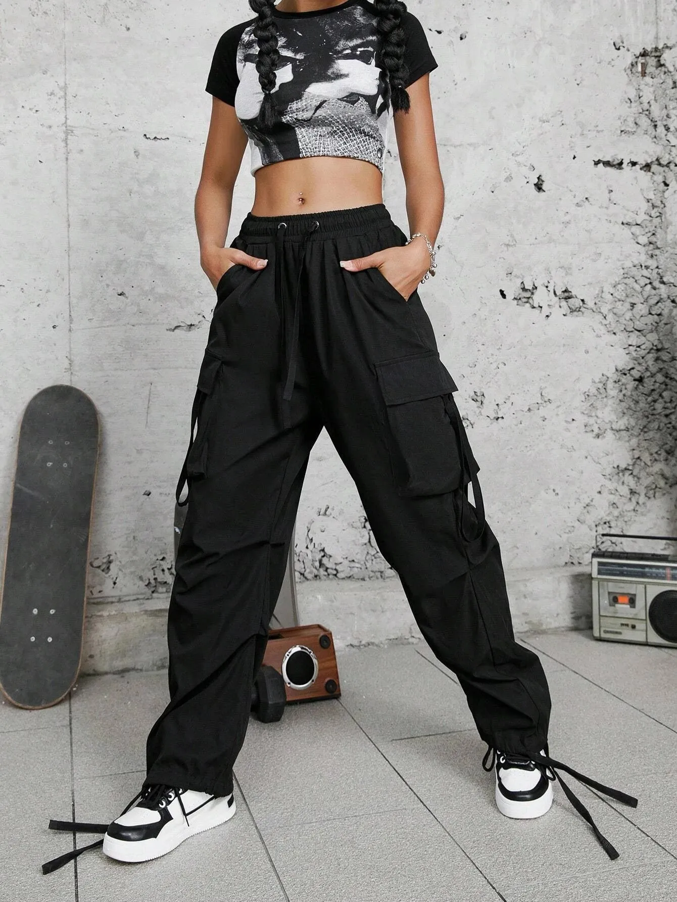 Natural Waistline Cargo Pant