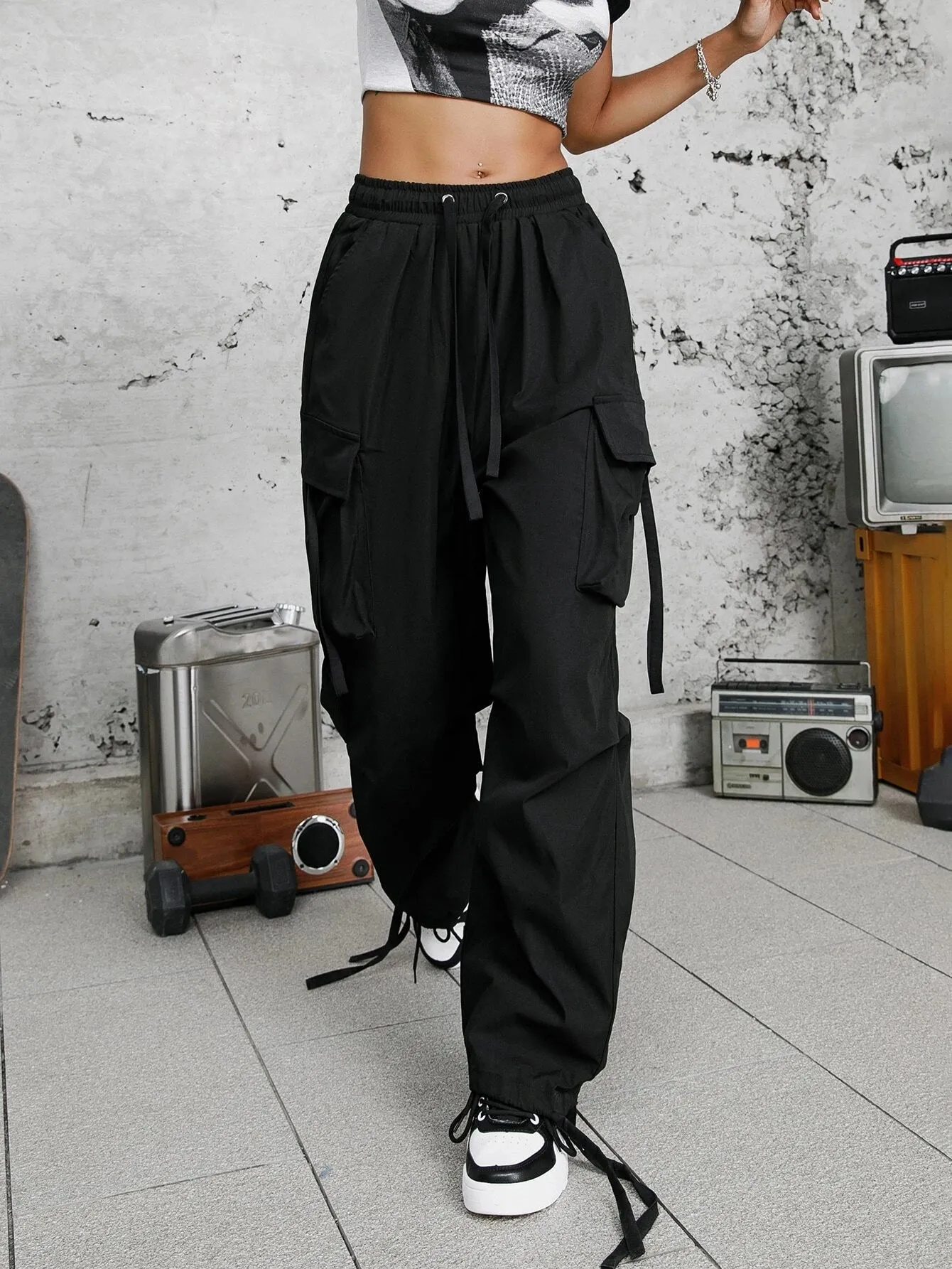 Natural Waistline Cargo Pant