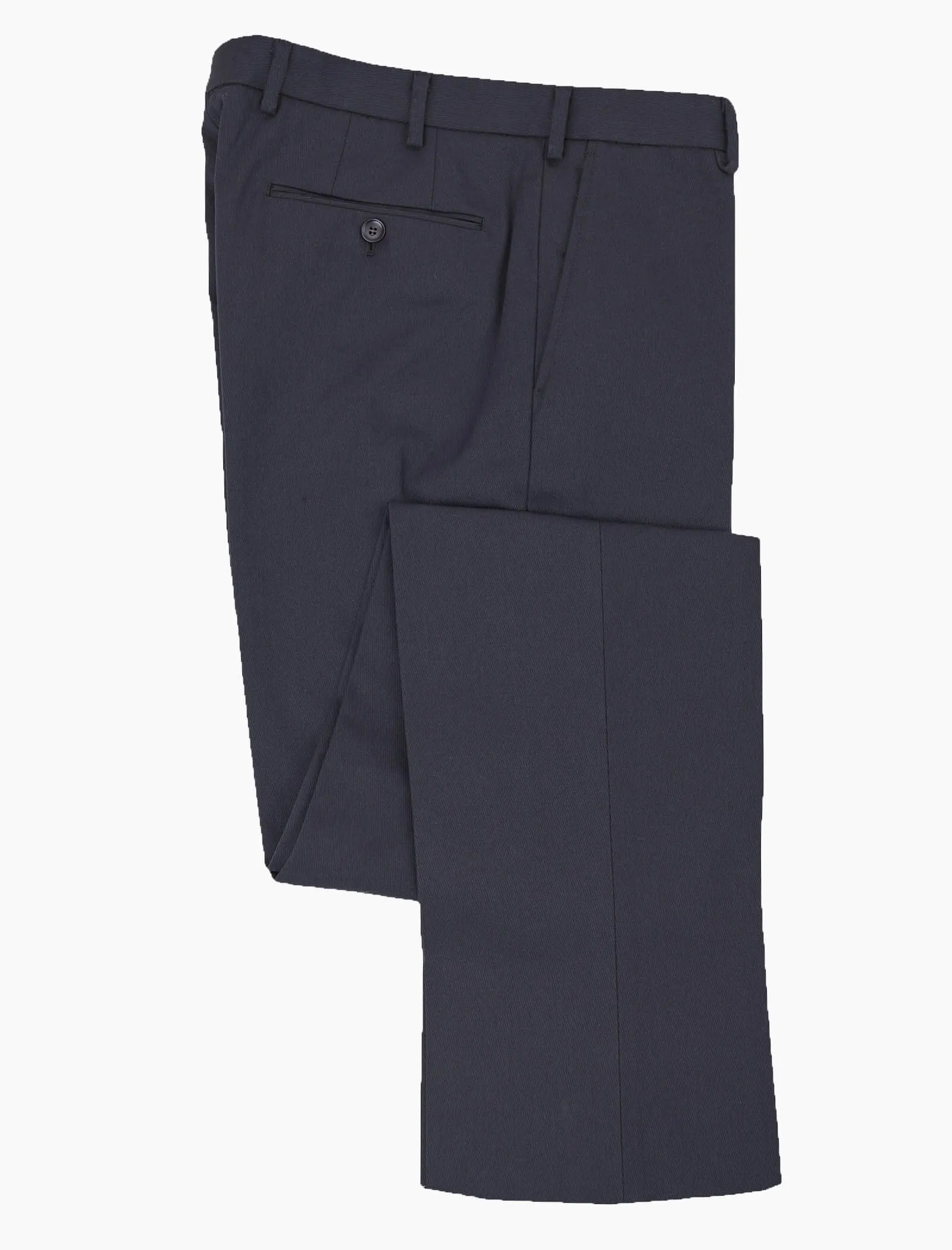 Navy Cavalry Twill Cotton Comfort Trousers