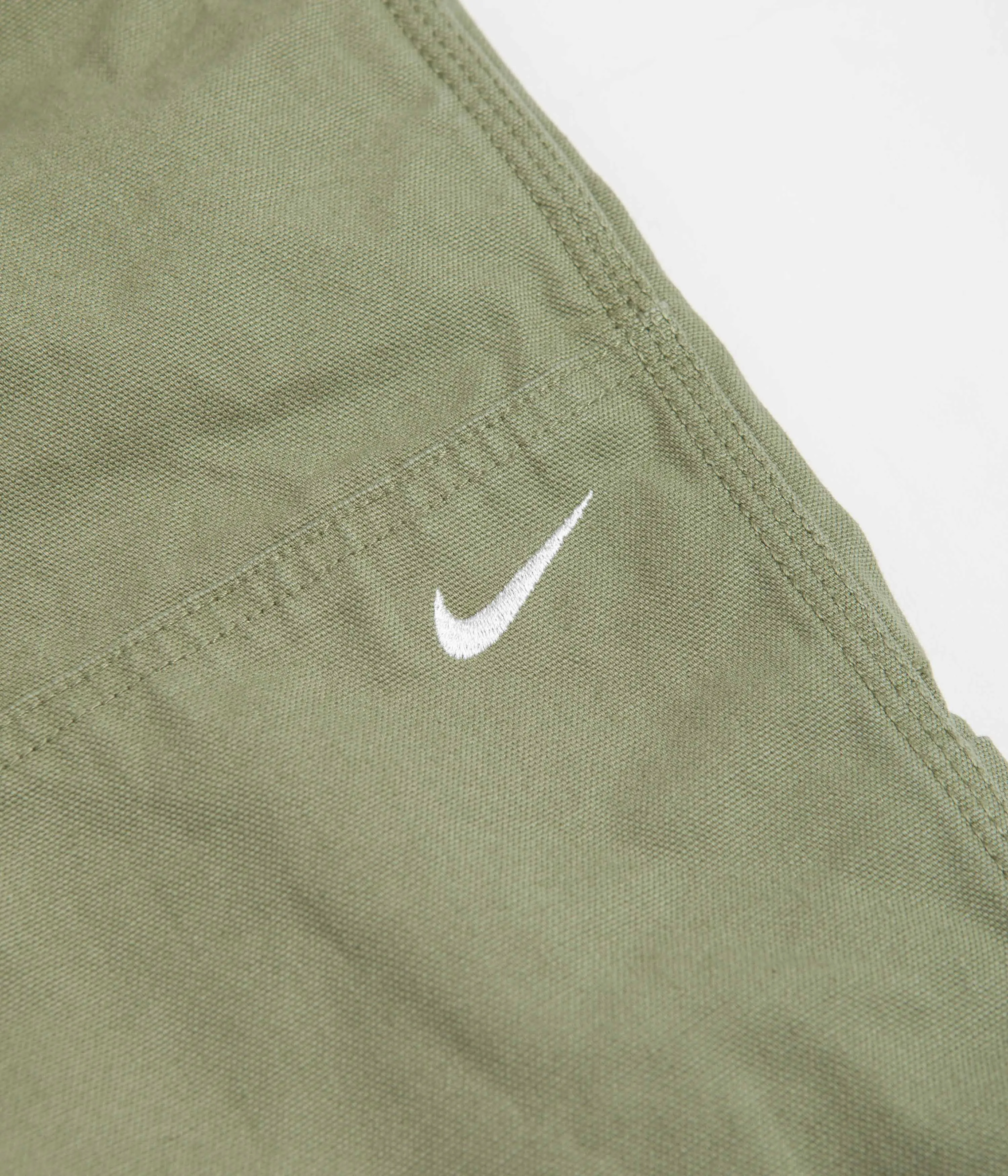 Nike Double Panel Unlined Pants - Oil Green / White