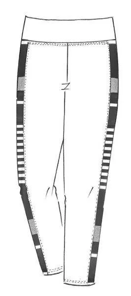 Paula Ryan Relaxed Side Stripe Lounge Pant - Cashmere Modal