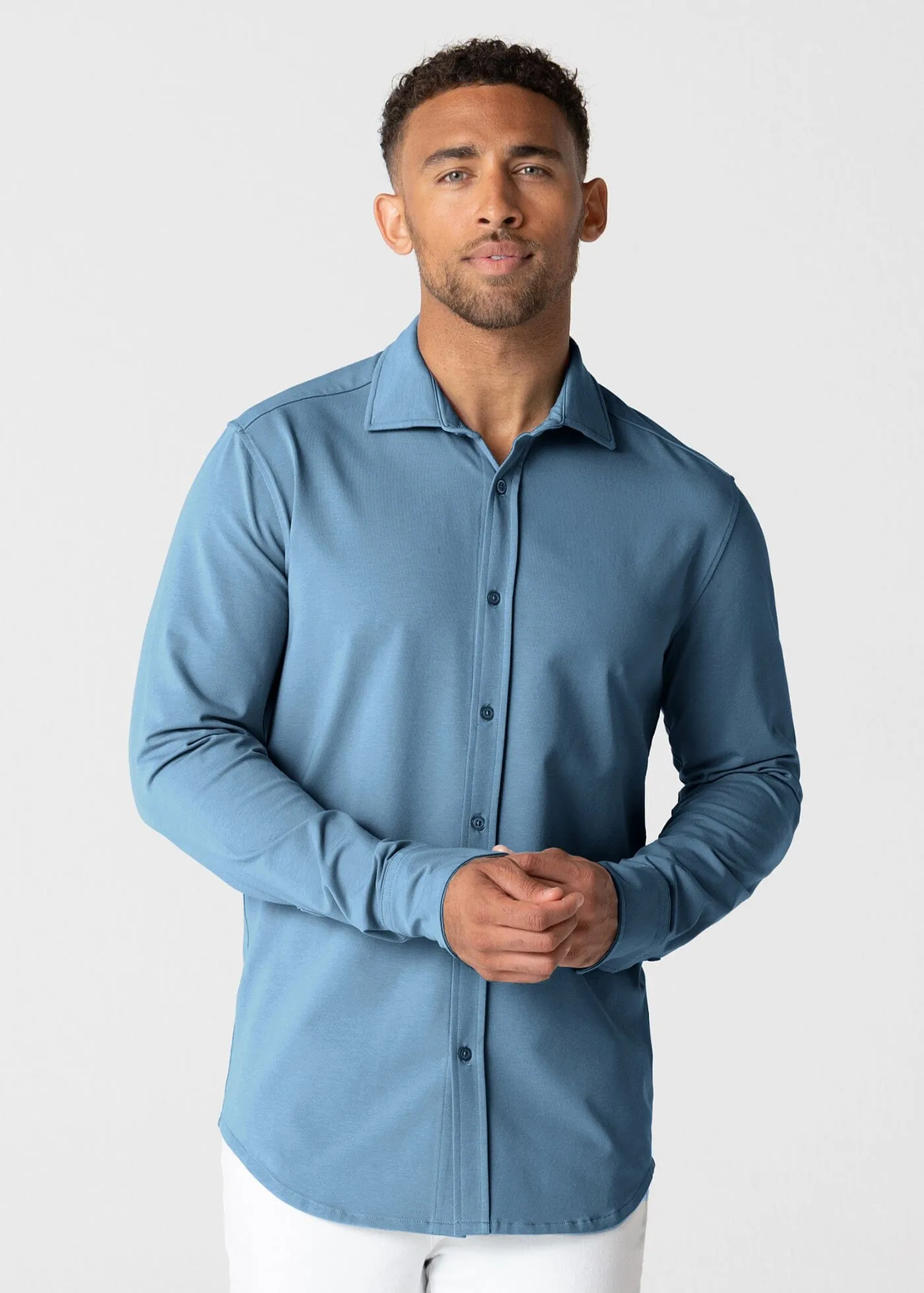Polished Shirt | Medium Blue