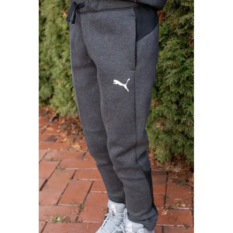 Puma Kids' Cozy Training Pants with Adjustable Waist and Freedom of Movement - Gray
