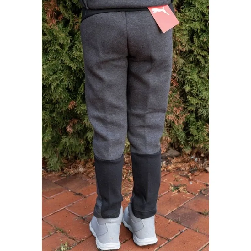 Puma Kids' Cozy Training Pants with Adjustable Waist and Freedom of Movement - Gray