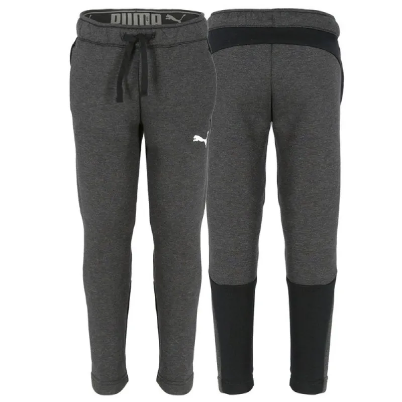 Puma Kids' Cozy Training Pants with Adjustable Waist and Freedom of Movement - Gray