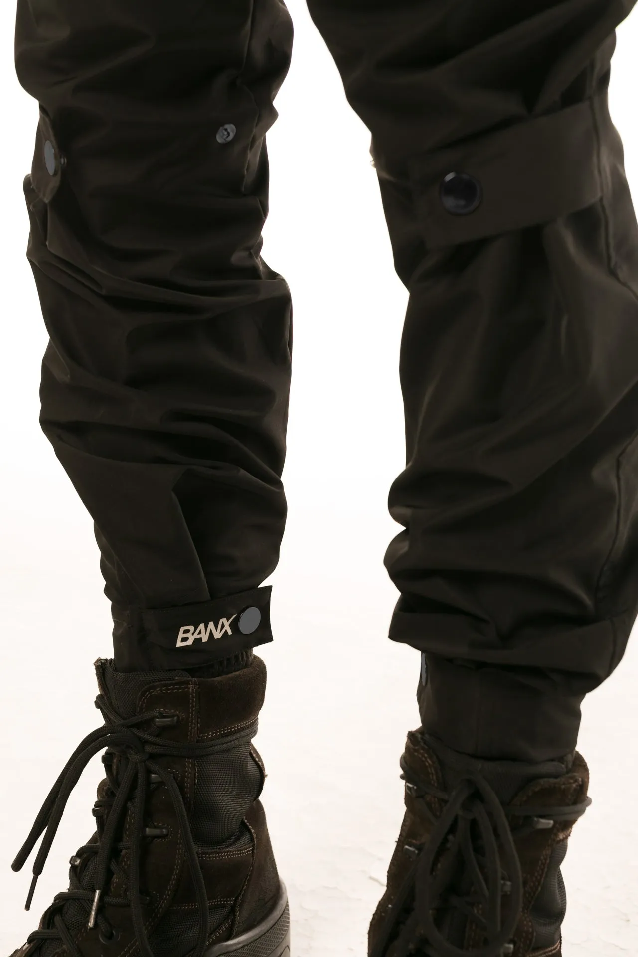 R-S UTILITY CARGO PANTS/SHORTS - BLACK