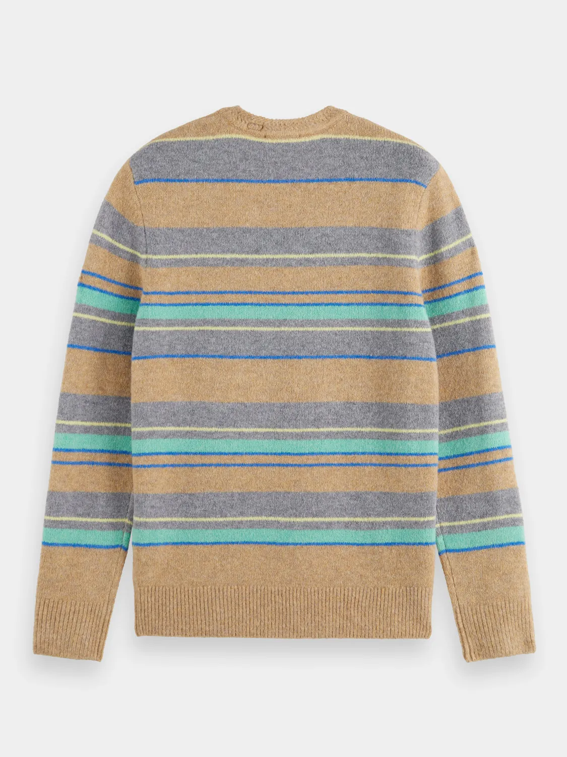 Regular-fit wool striped sweater