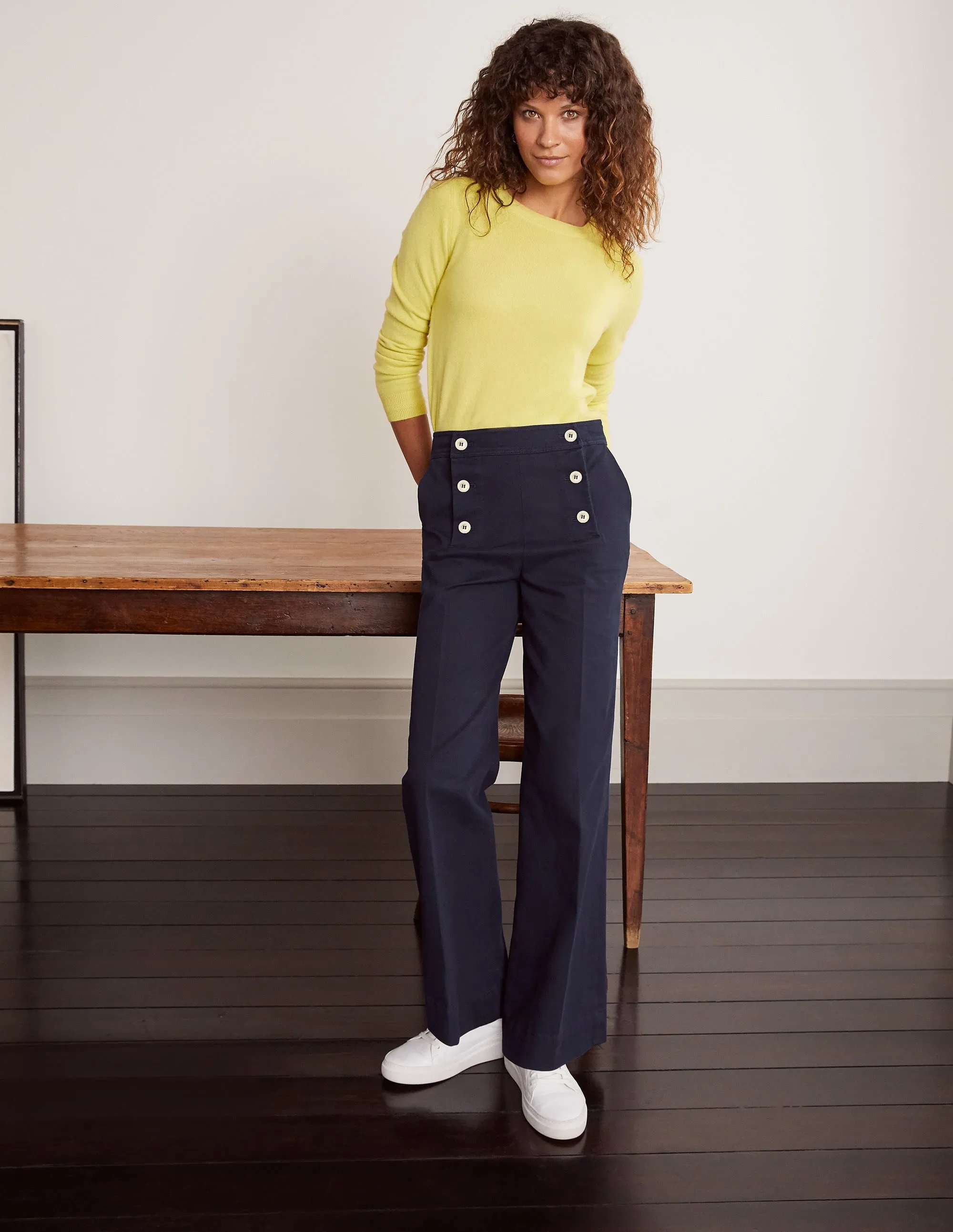 Runswick Sailor Trousers-Navy