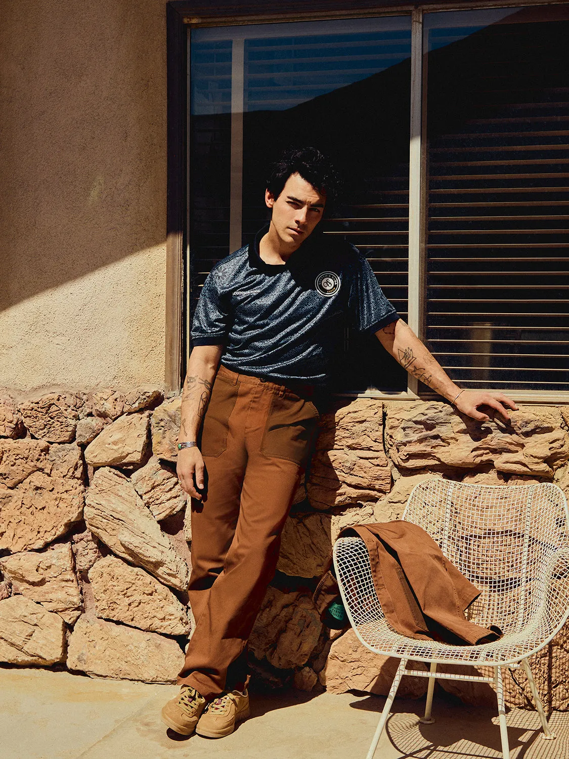 Scotch Soda x Joe Jonas straight-fit twill chino