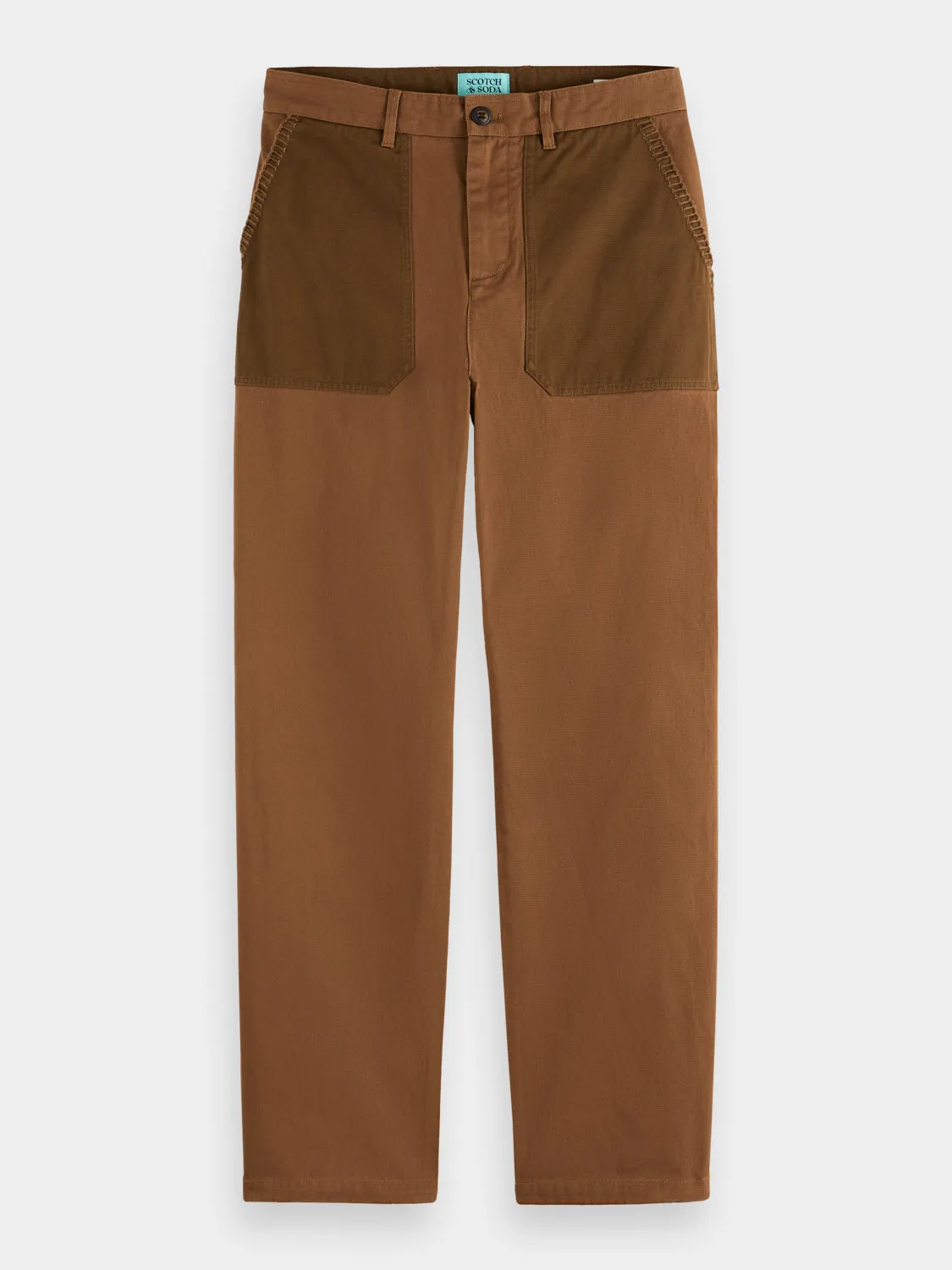 Scotch Soda x Joe Jonas straight-fit twill chino