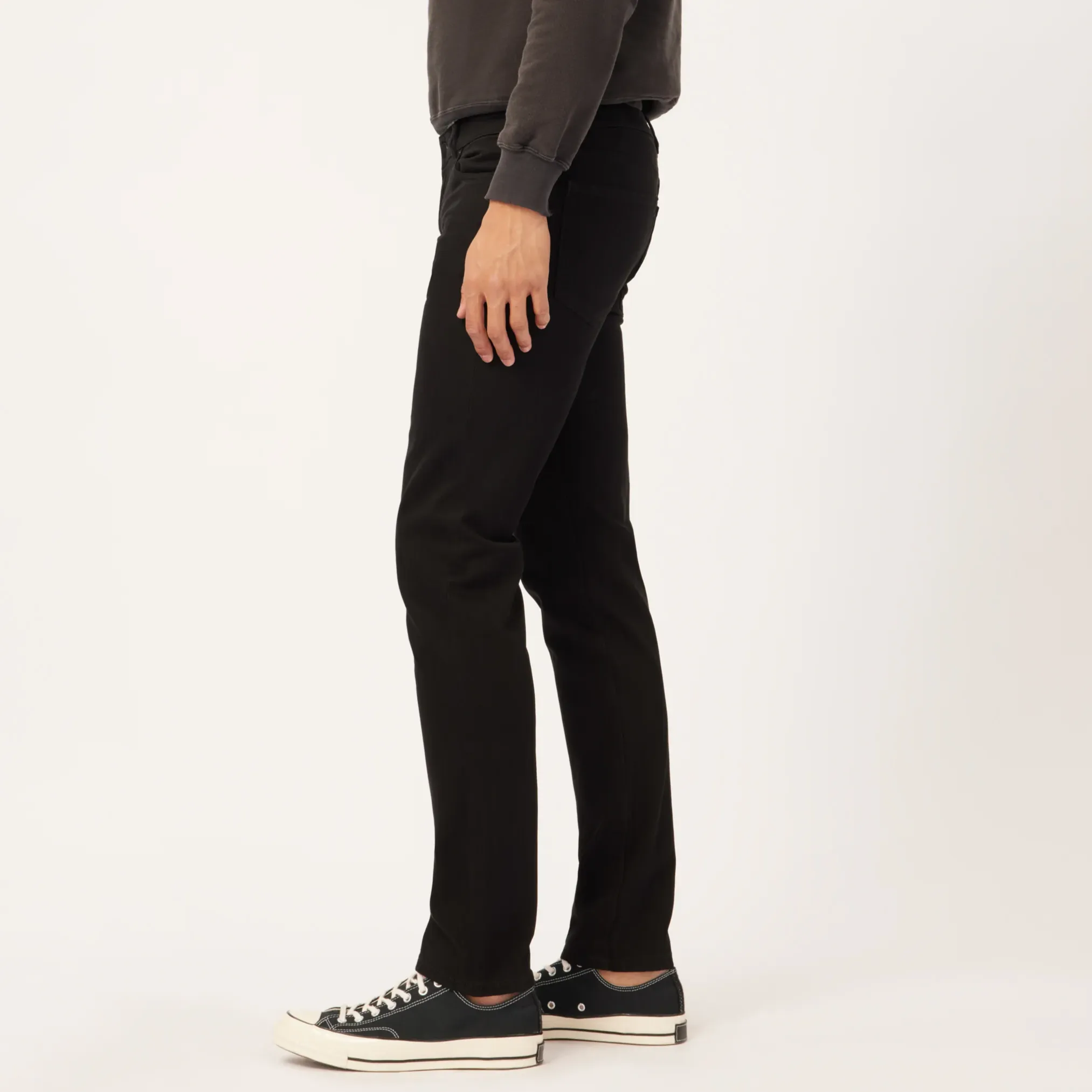 Slim Fit Streamlined Denim - Black