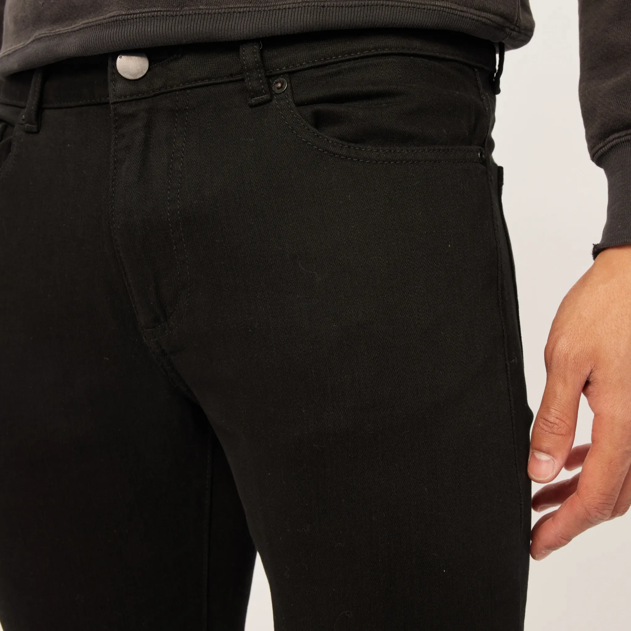 Slim Fit Streamlined Denim - Black