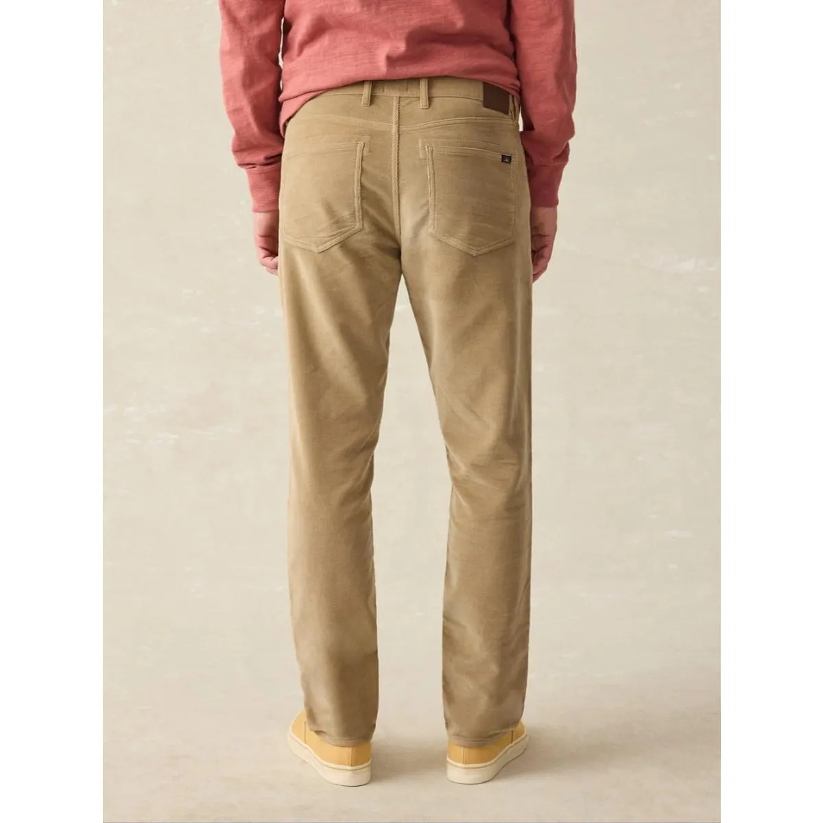 Stretch Terry Corduroy 5-Pocket Pant Barley