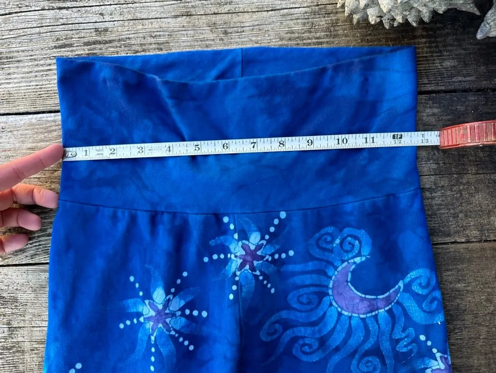 Super Blue Starflower Stretchy Movement Pants - Size Medium