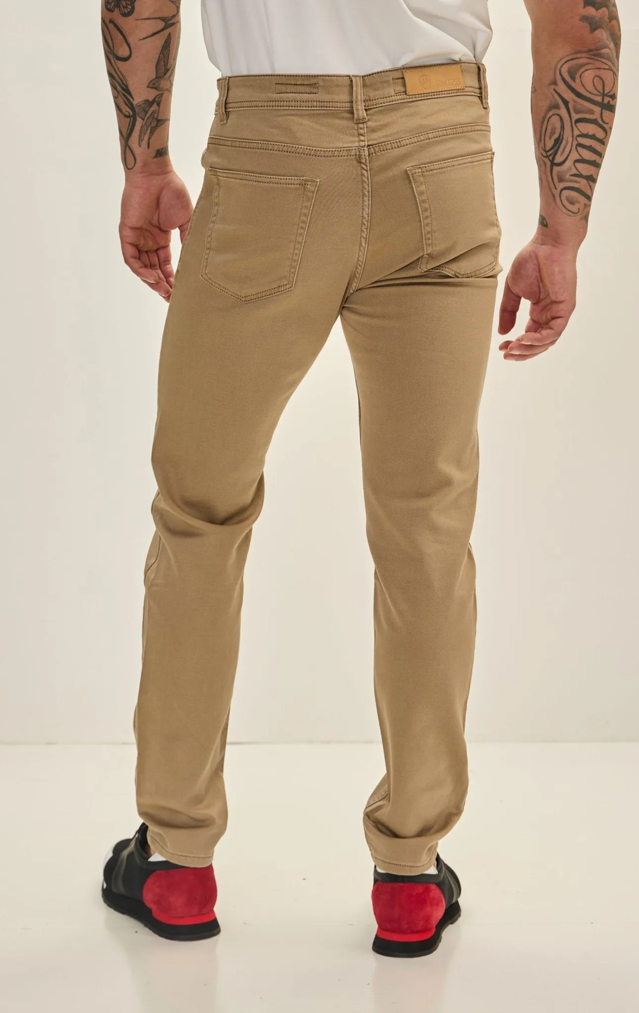 Super Soft 5-pocket Style Pants - Milk Brown