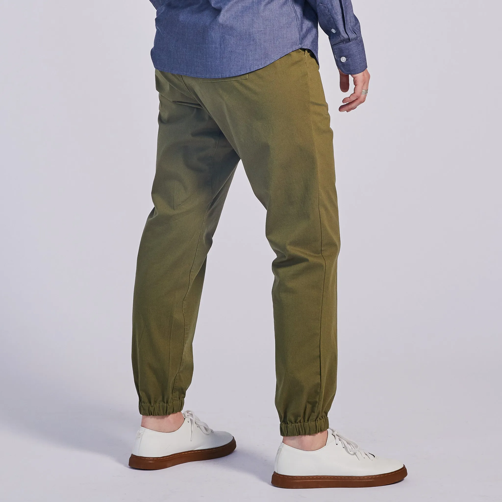 The Graf Moss Stretch Waistband Pant