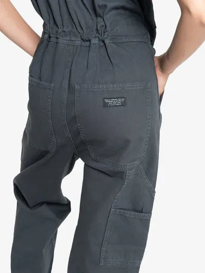 THRILLS - Carpenter Short Sleeve Coverall - DARK CHARCOAL