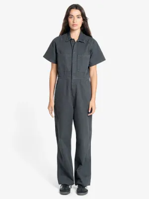 THRILLS - Carpenter Short Sleeve Coverall - DARK CHARCOAL