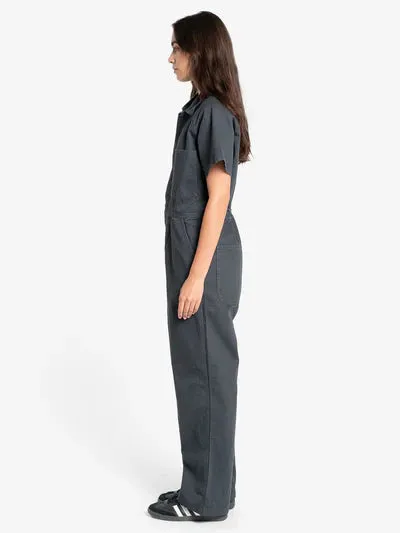 THRILLS - Carpenter Short Sleeve Coverall - DARK CHARCOAL