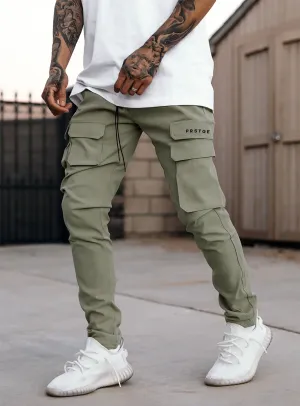 Utility Cargo Pants V6 in Light Olive