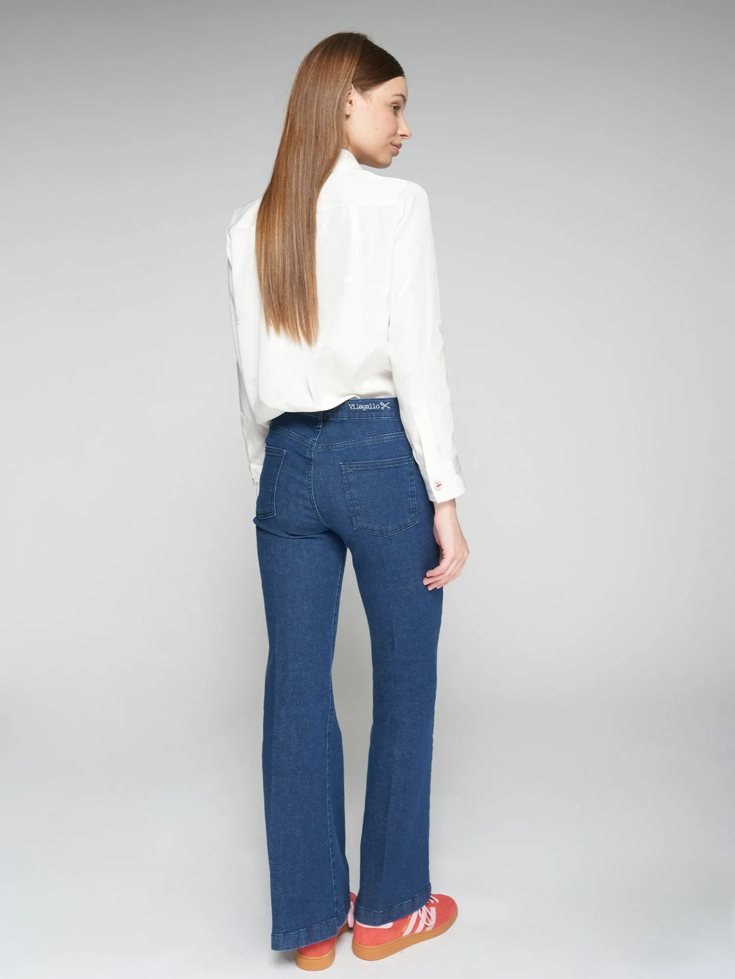 Vilagallo Mid Blue Slim Leg Jeans