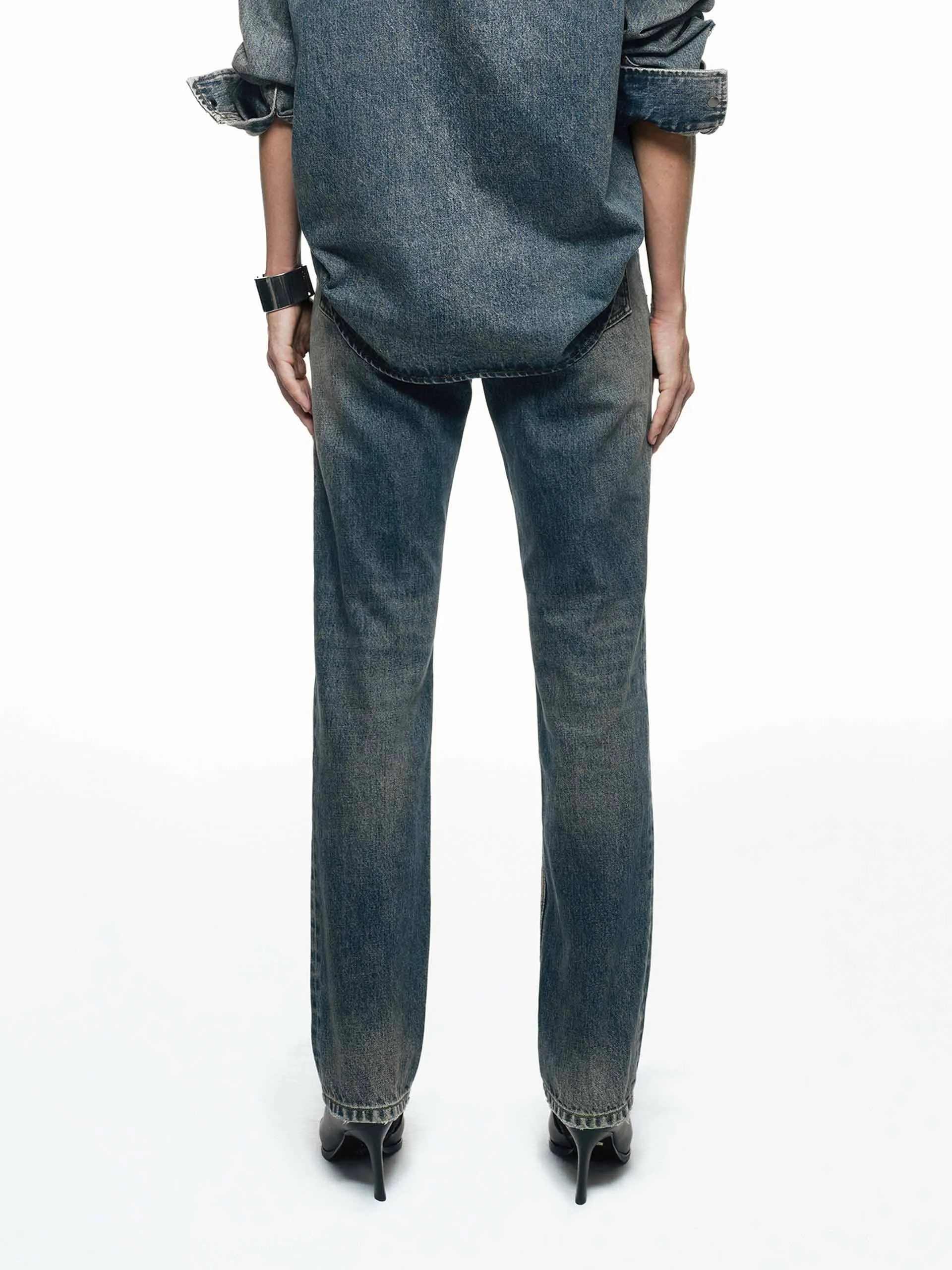 Vintage Washed Cotton Jeans