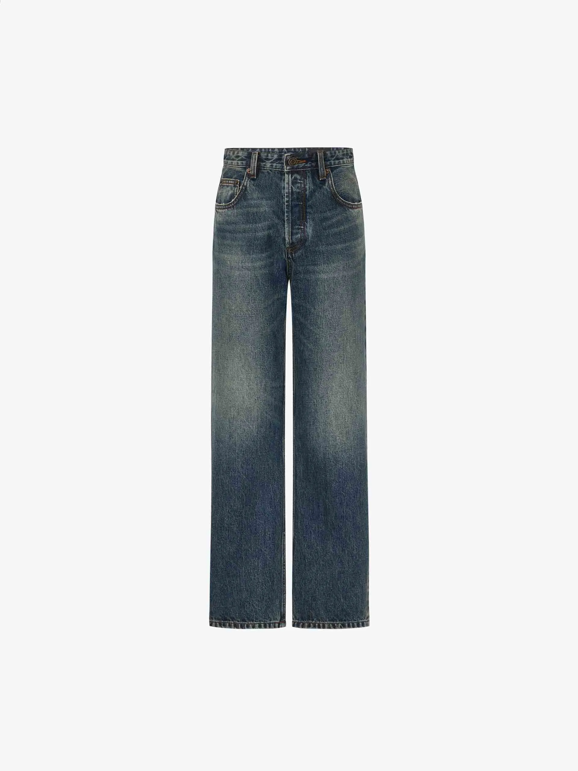 Vintage Washed Cotton Jeans