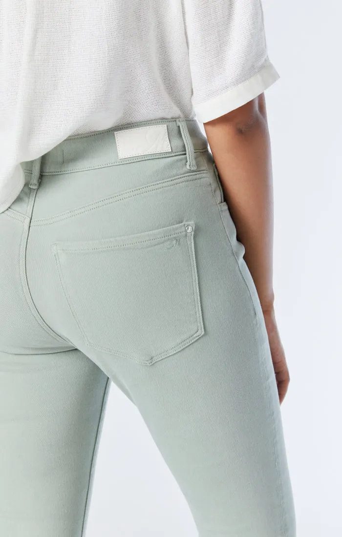 VIOLA STRAIGHT LEG JEANS IN ICEBERG GREEN LA VINTAGE
