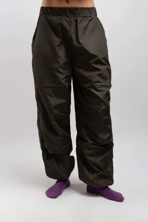 Waterproof Parachute Pants-Olive