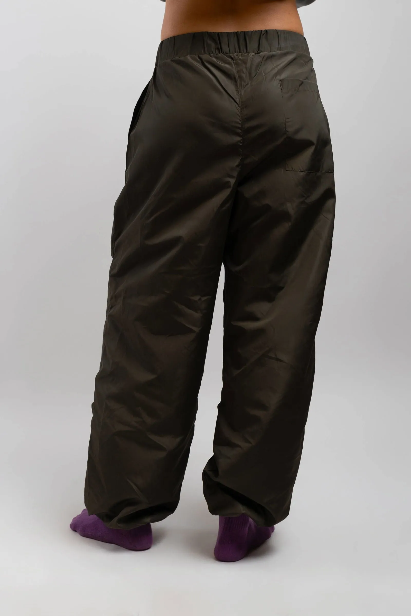 Waterproof Parachute Pants-Olive