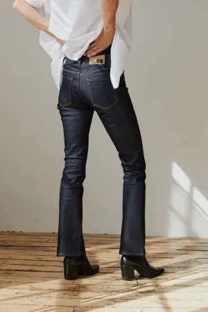 Women's Bootcut Leg Mid Rise Denim Jeans - Indigo