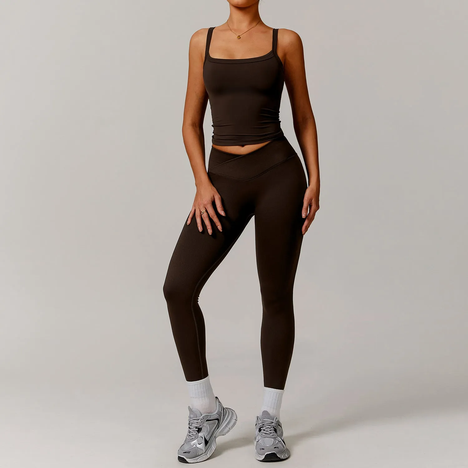 Womens Off-Shoulder Long Sleeve Yoga Dress  Stylish & Sporty Fit