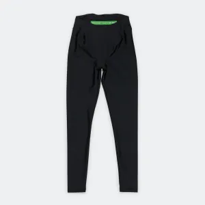 Womens Recycled Pocket Full Length Tights - Black