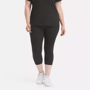 Women's Reebok Identity Small Logo Cotton Leggings (Plus Size)