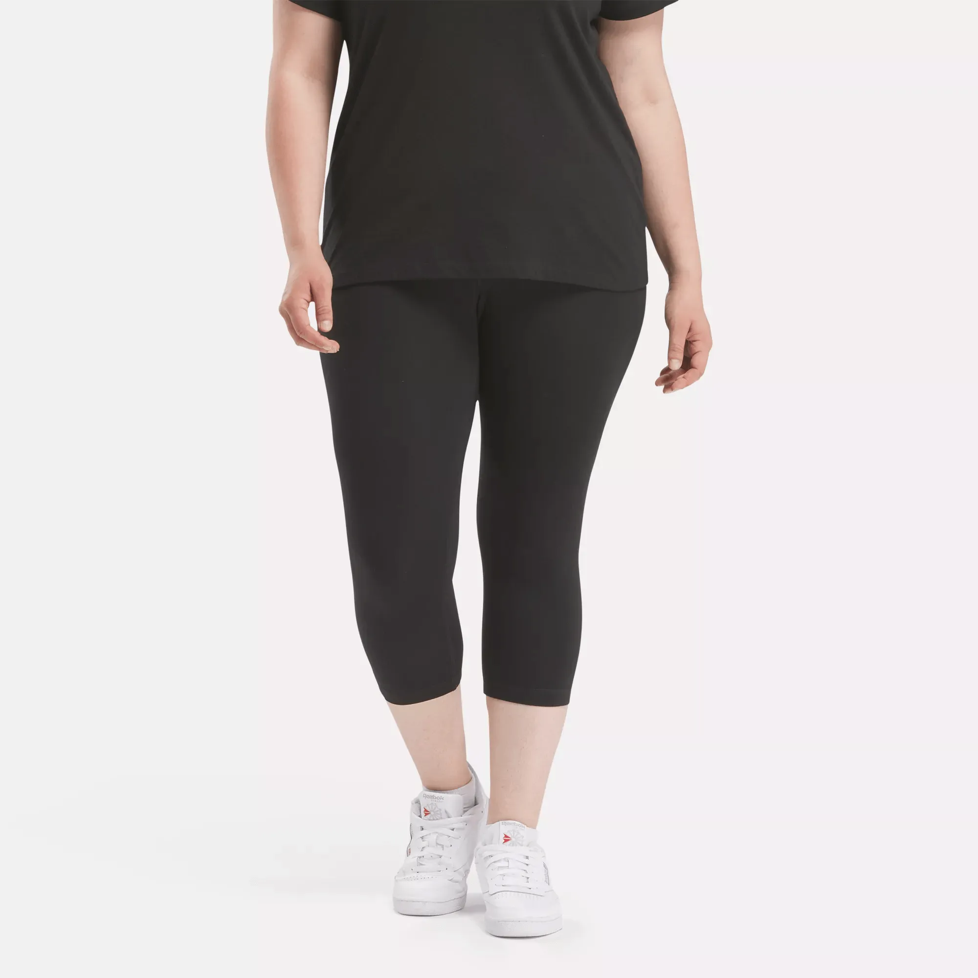 Women's Reebok Identity Small Logo Cotton Leggings (Plus Size)