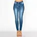 Women's Repreve High Rise Skinny 5-Pocket Push Up Light Denim Jeans_0