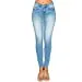 Women's Repreve High Rise Skinny 5-Pocket Push Up Light Denim Jeans_0