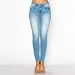 Women's Repreve High Rise Skinny 5-Pocket Push Up Light Denim Jeans_0