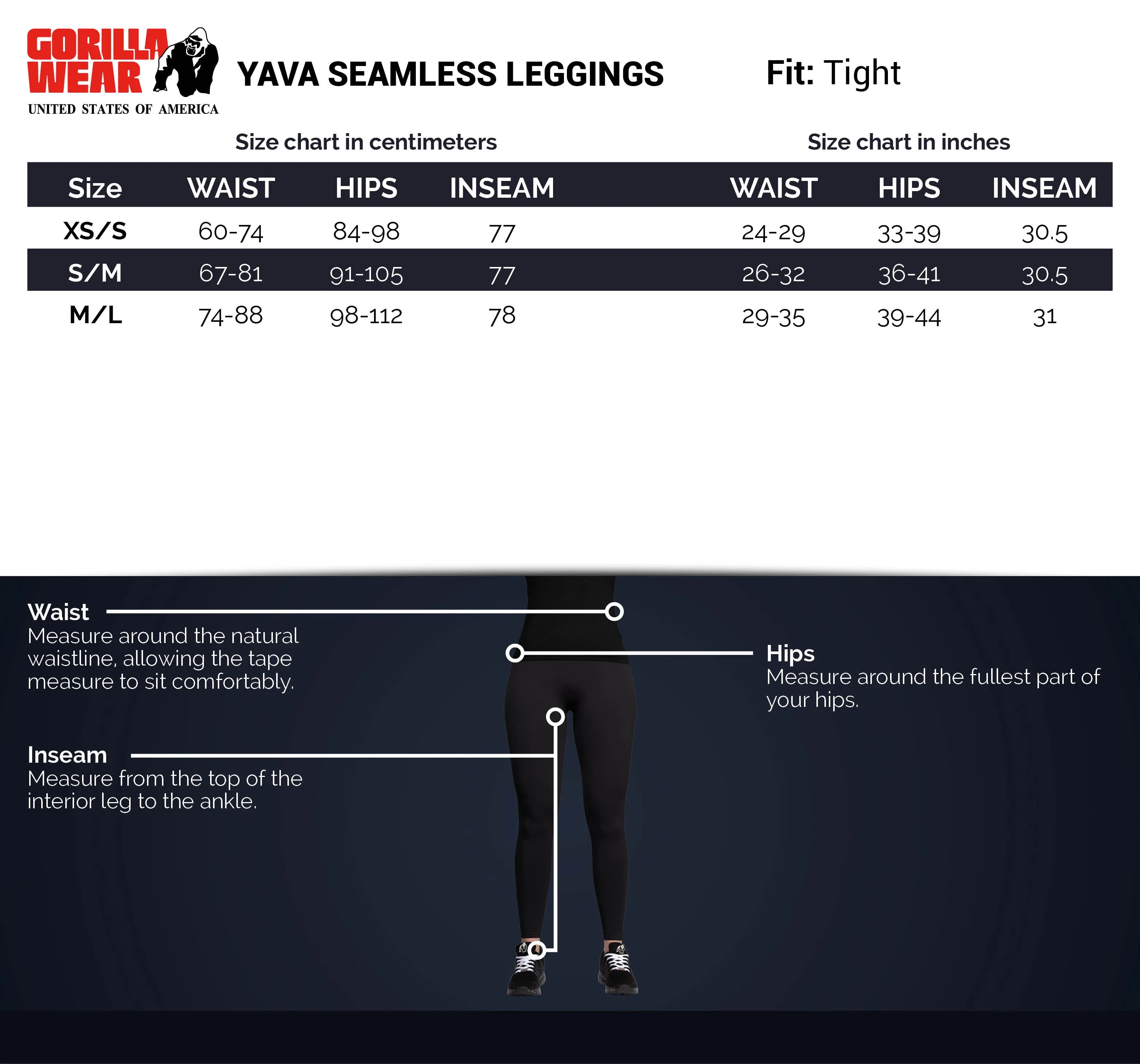 Yava Seamless Leggings - Black